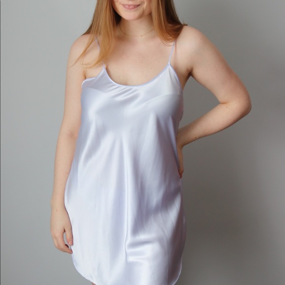 80’s / 90’s Silky Lilac Slip Dress - Picture 2 of 7